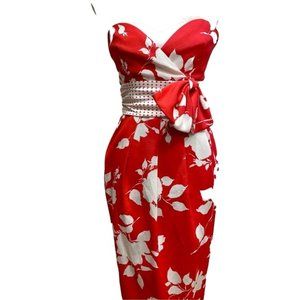 NIKI MARTIN VINTAGE SIDE BOW DRESS SIZE 4